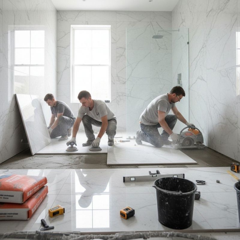 Marble Slab Installation